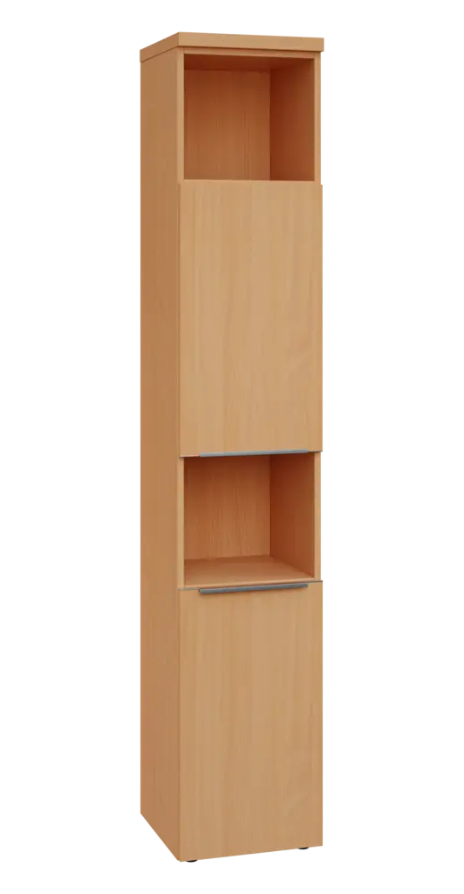 SIN 6 - 42DN2 kancelářská skříň, 2-dveřová/nika, pravá, 2170x400x400, buk royal